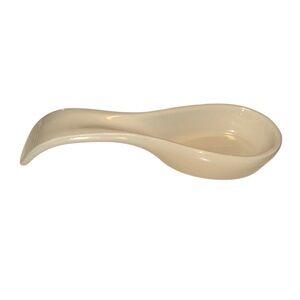 Vintage Workshops Gerald Henn Cream/Beige Ceramic Spoon Rest